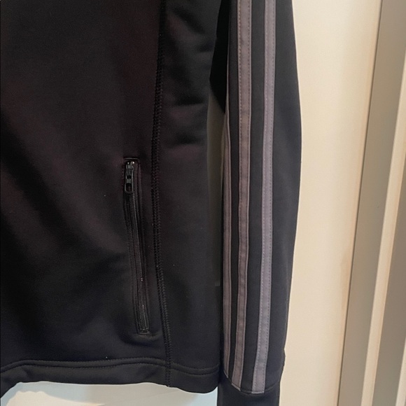 Adidas Black Hoodie with Gray Stripes women - Picture 4 of 8